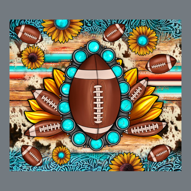 Football Cowhide Sunflower Heavyweight Sweatshirt by JahusDesignShop | Teevron