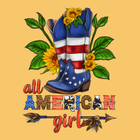 All American Girl Cowboy Boot With Sunflower Vintage Hoodie | Teevron
