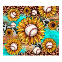 baseball leopard turquoise sunflower | Teevron