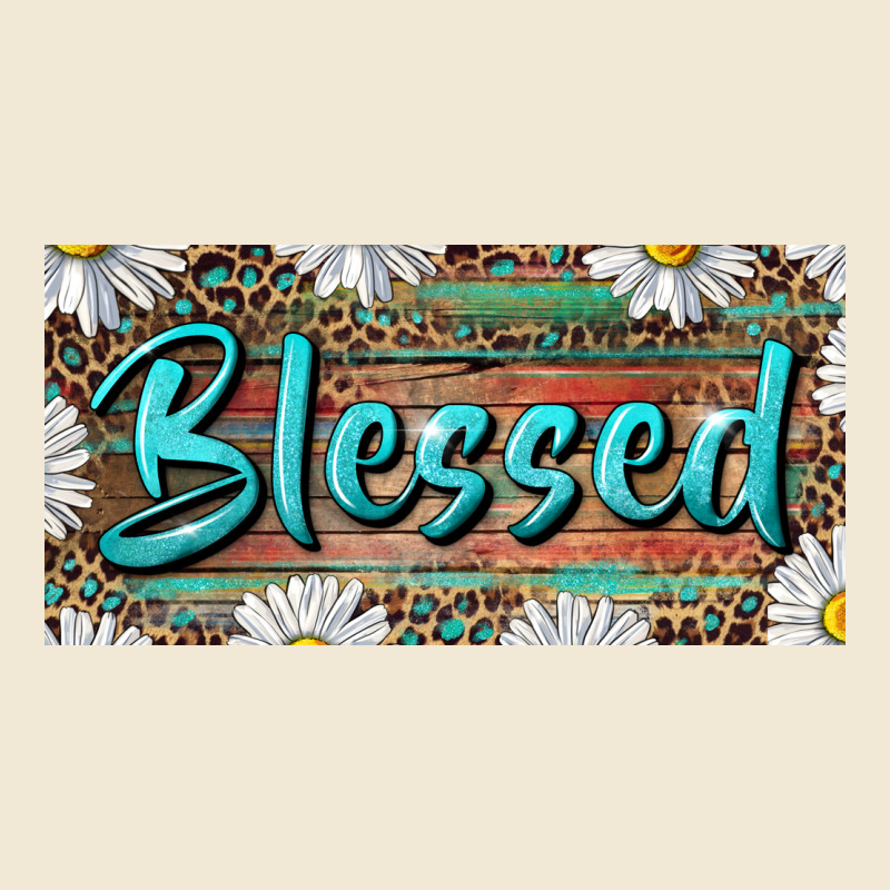 Blessed With Daisy And Leopard Premium Tee by RanaPortraitStore | Teevron