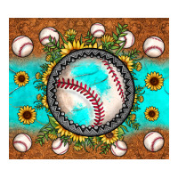 baseball turquoise sunflower | Teevron