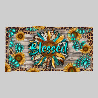 Blessed With Sunflower And Gemstone Premium Tee | Teevron