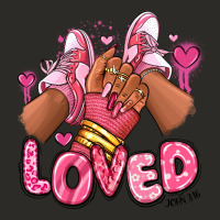 Loved Valentine's Day Afro Girl Sneakers Heavy Core Tee | Teevron