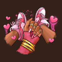 Valentines Day Afro Girl Sneakers Heavy Core Tee | Teevron