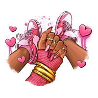 valentines day afro girl sneakers | Teevron