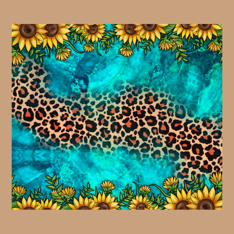Leopard Turquoise Sunflower Vintage Tee by JahusDesignShop | Teevron