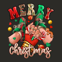 Merry Christmas Caucasian Girl Sneakers Heavy Core Tee | Teevron