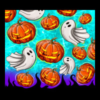 Halloween Pumpkins With Ghosts Urban Hoodie | Teevron