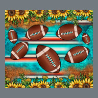 Football Turquoise Sunflower Heavyweight Sweatshirt | Teevron