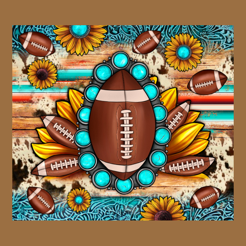 Football Cowhide Sunflower Vintage Tee by JahusDesignShop | Teevron