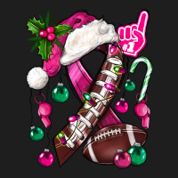 Pink Christmas Breast Cancer Ribbon Football Heavyweight Hoodie | Teevron