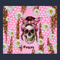 Skull Mom Pink Glitter With Daisy Urban Hoodie | Teevron