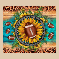 Football Leopard Turquoise Sunflower Heavyweight Sweatshirt | Teevron