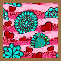 Valentines Day Turquoise Gemstone  And Hearts Vintage Tee | Teevron