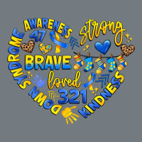 Down Syndrome Awareness Heart Heavyweight Sweatshirt | Teevron