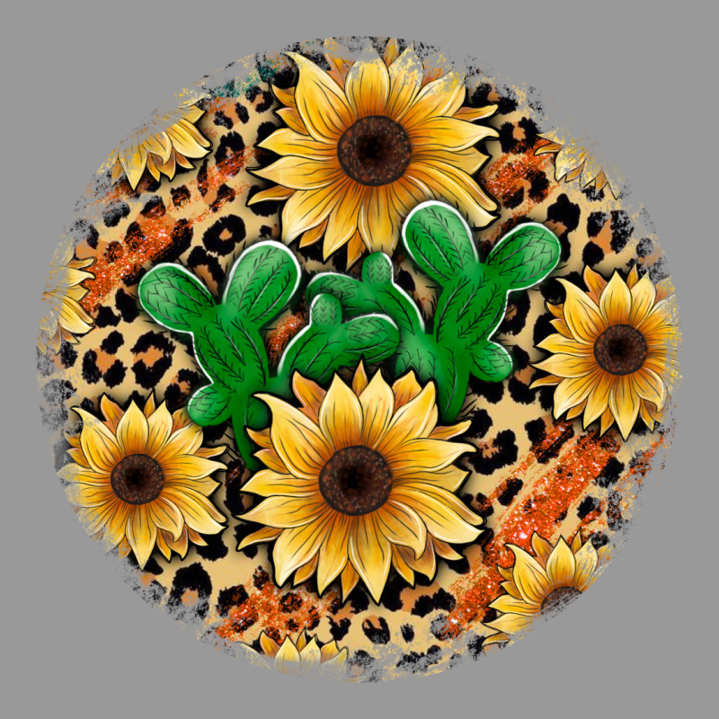 Leopard Cactus Sunflower Vintage Hoodie by JahusDesignShop | Teevron