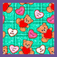 Valentines Day Teddy Bears And Cookies Seamless Pattern Vintage Tee | Teevron