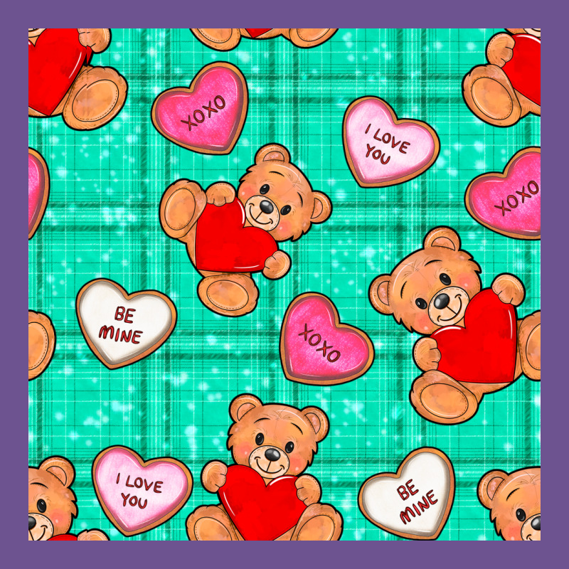 Valentines Day Teddy Bears And Cookies Seamless Pattern Vintage Tee by BundleAndBundleShop | Teevron
