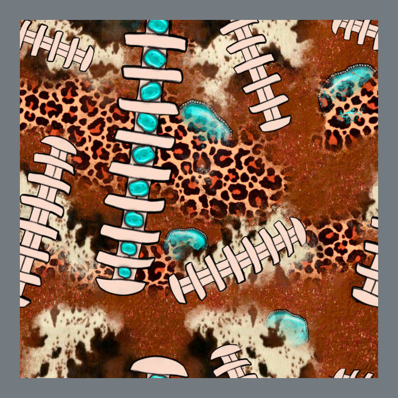 Football Leopard Gemstone Seamless Pattern Heavyweight Sweatshirt by JahusDesignShop | Teevron