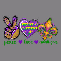 Peace Love Mardi Gras Heavyweight Hoodie | Teevron