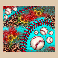 Baseball Leopard Turquoise Sunflower Heavyweight Sweatshirt | Teevron