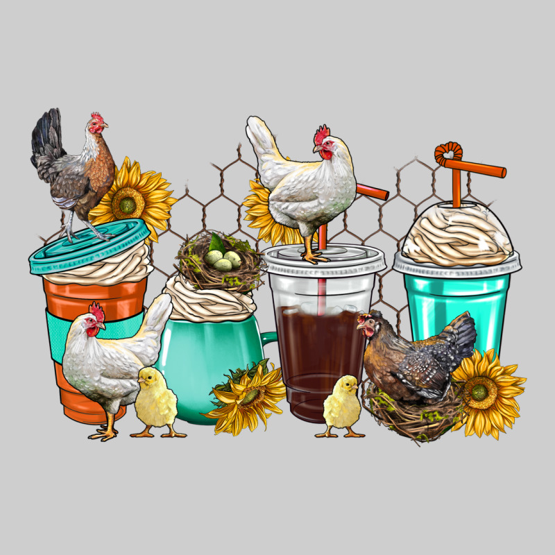 Chicken Coffee Cups Premium Tee by texasbilliewilder | Teevron