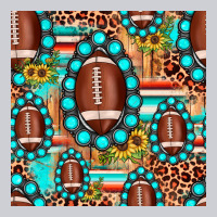 Football Leopard Turquoise Gemstone Sunflower Seamless Pattern Heavyweight Sweatshirt | Teevron