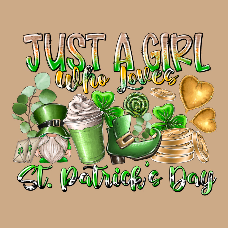 Just A Girl Who Loves Saint Patrick's Day Vintage Hoodie by RacoonDesign | Teevron