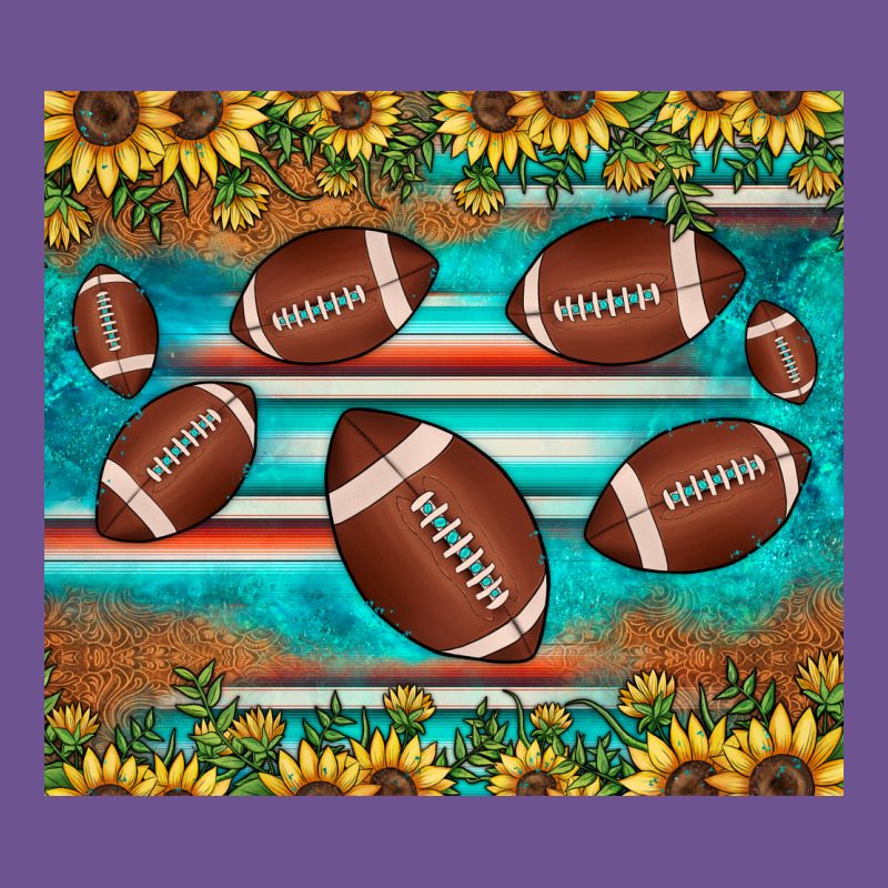 Football Turquoise Sunflower Vintage Tee by JahusDesignShop | Teevron