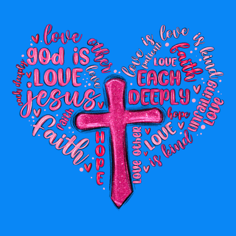 Jesus Is Love Heart Cross Valentines Day Zipper Hoodie by MaliasSmallBusiness | Teevron