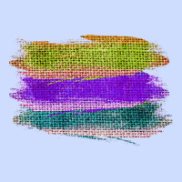 Green Purple Cyan Colored Triple Brush Strokes Urban Heavy Tee | Teevron