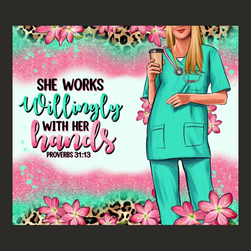 She Works Willingly With Her Hands Blonde Nurse Heavy Core Tee by RanaPortraitStore | Teevron