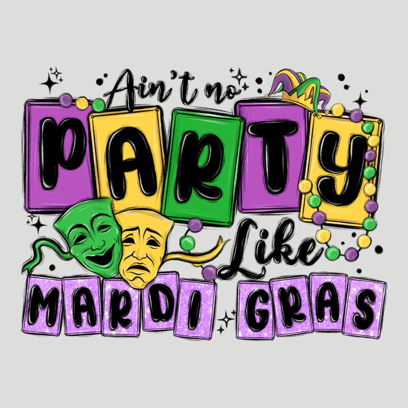 Aint No Party Like Mardi Gras Zipper Hoodie by MaliasSmallBusiness | Teevron