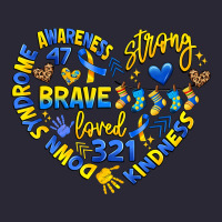 Down Syndrome Awareness Heart Vintage Tee | Teevron