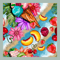 Flowers Ice Cream Fruit Classic Tee | Teevron