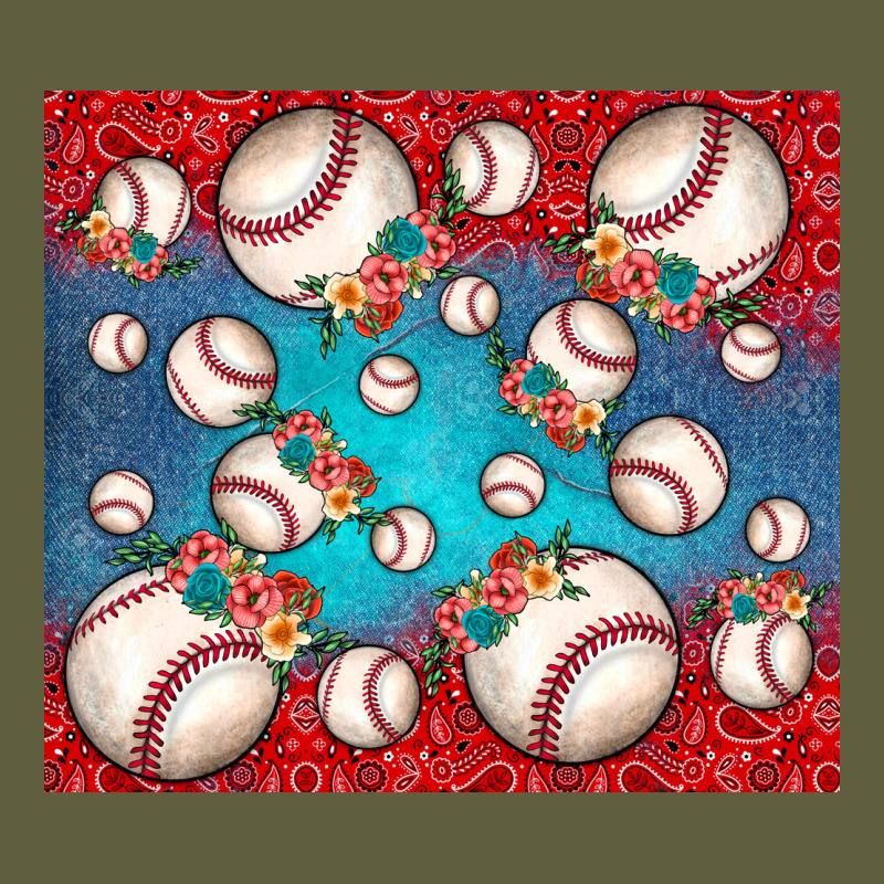 Baseball Paisley And Jean Pattern Vintage Tee by JahusDesignShop | Teevron