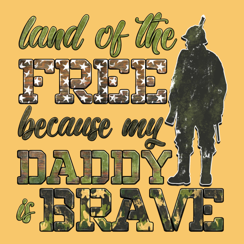 Land Of The Free Because My Daddy Is Brave Vintage Hoodie by HRA Design Shop | Teevron