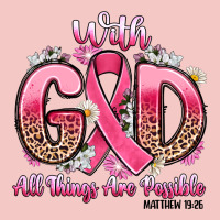 Breast Cancer With God All Things Are Possible Urban Heavy Tee | Teevron