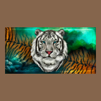 White Tiger Forest License Plate Premium Tee | Teevron