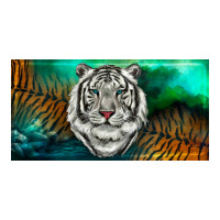 white tiger forest license plate | Teevron