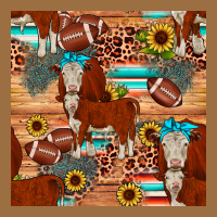 Football Hereford Sunflower Seamless Pattern Vintage Tee | Teevron