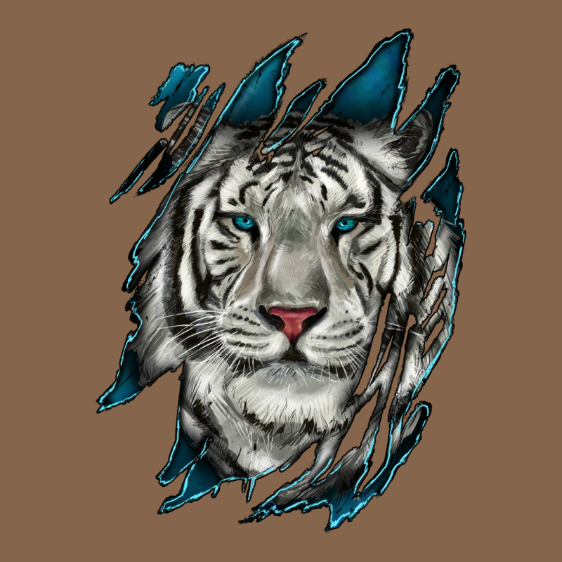 White Tiger Scratch Mark Premium Tee by RanaPortraitStore | Teevron