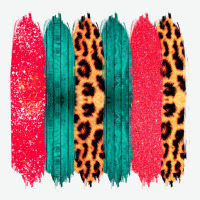 Colored Leopard And Wood Patterned Western Brush Strokes Urban Heavy Tee | Teevron