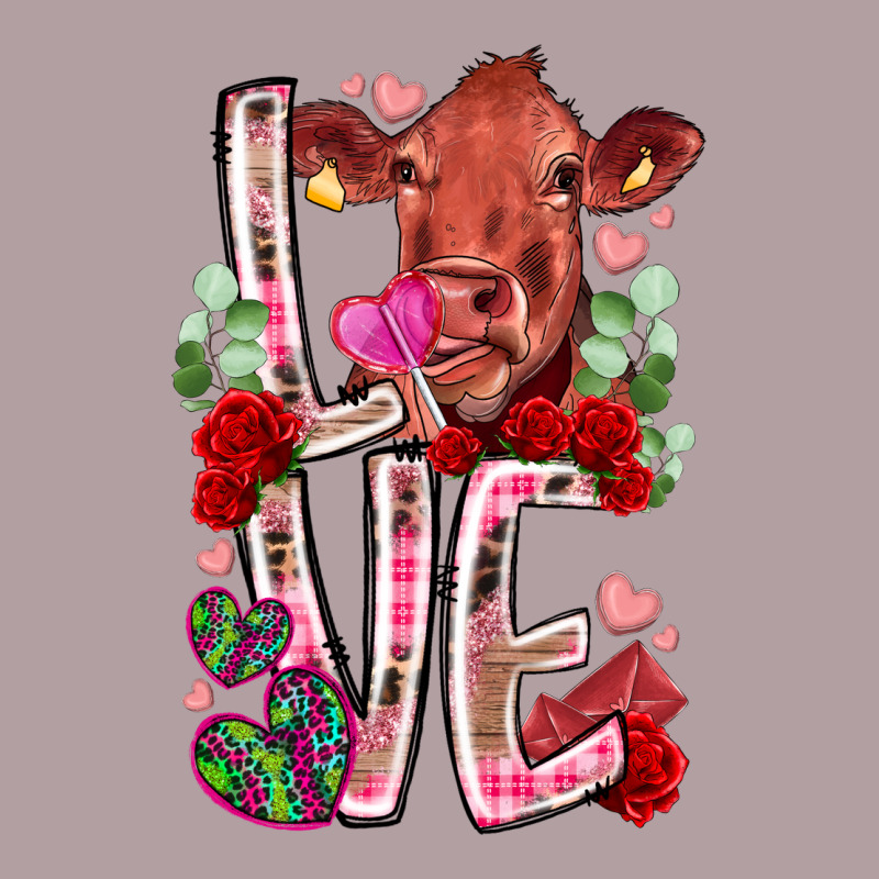 Love Cow Valentine Vintage Hoodie by RacoonDesign | Teevron