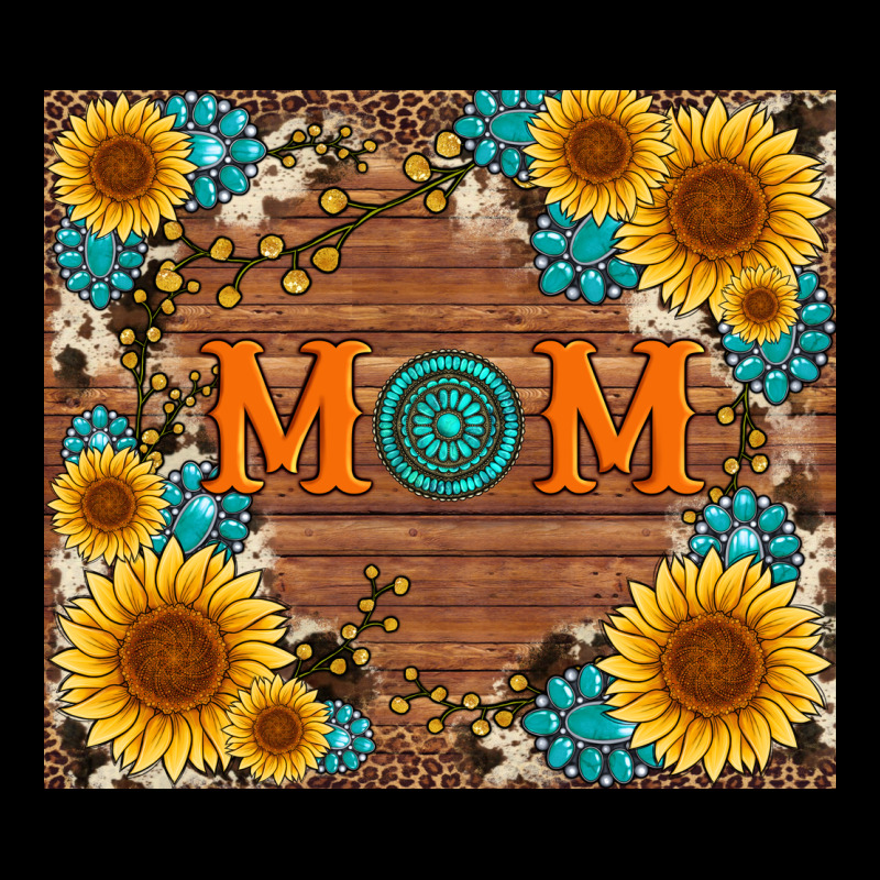Sunflower Gemstone And Mom With Cowhide Long Sleeve Tee by Artiststas | Teevron