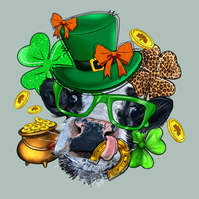 St. Patrick Cow Clover Heavyweight Hoodie by BundleAndBundleShop | Teevron