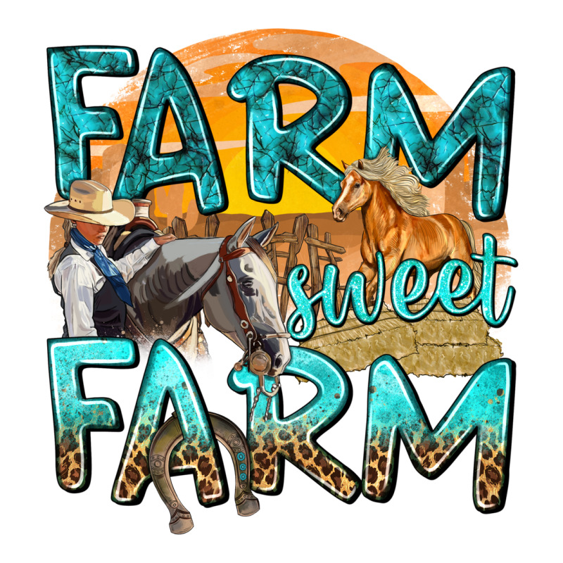 Farm Sweet Farm With Horses Premium Tee by texasbilliewilder | Teevron