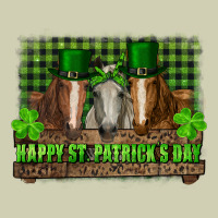 Happy St. Patricks Day Horses With Leprechaun Heavy Core Tee | Teevron