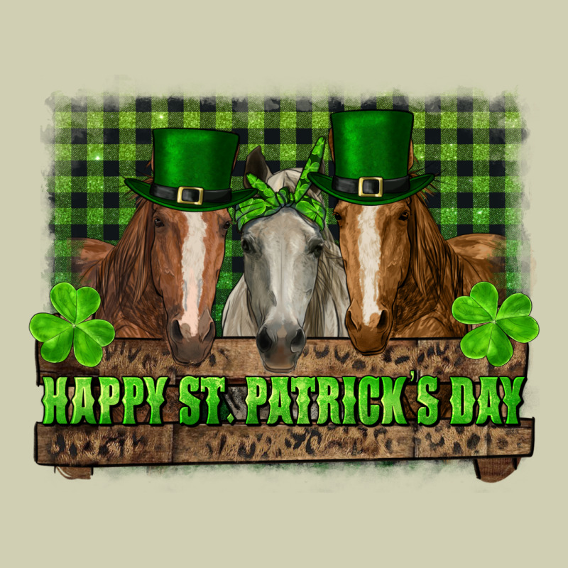 Happy St. Patricks Day Horses With Leprechaun Heavy Core Tee by RanaPortraitStore | Teevron