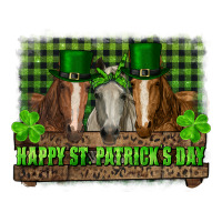 happy st. patricks day horses with leprechaun | Teevron